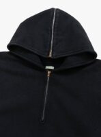 A.PRESSE Sailor Half Zip Hoodie - Black - Image 2