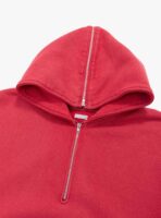 A.PRESSE Sailor Half Zip Hoodie - Red - Image 3