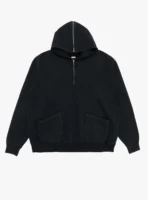 A.PRESSE Sailor Half Zip Hoodie - Black