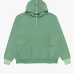 A.PRESSE Sailor Half Zip Hoodie - Green