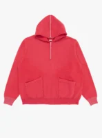 A.PRESSE Sailor Half Zip Hoodie - Red