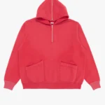 A.PRESSE Sailor Half Zip Hoodie - Red
