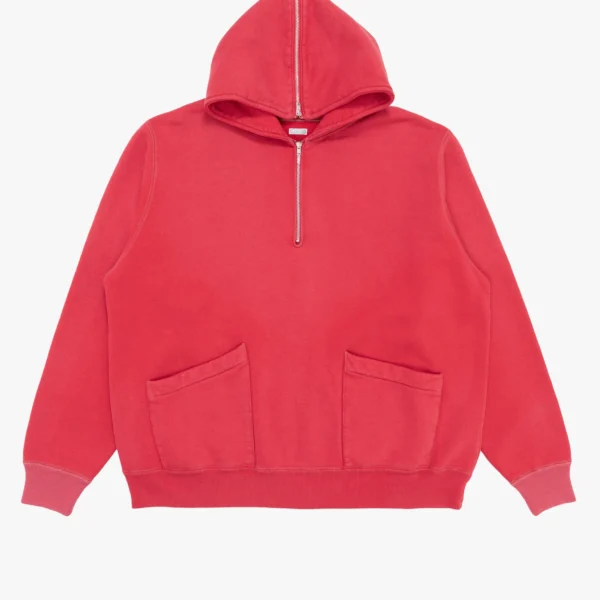 A.PRESSE Sailor Half Zip Hoodie - Red