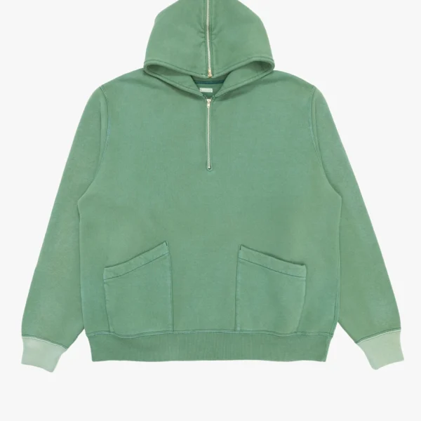 A.PRESSE Sailor Half Zip Hoodie - Green
