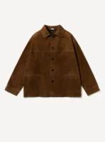 A.Presse Leather Chore Jacket - D.Brown