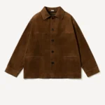A.Presse Leather Chore Jacket - D.Brown