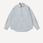 A.Presse Spread Collar Shirt - Grey