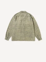 A.Presse Vintage Linen Cotton Loop Collar Shirts - Brown - Image 2