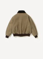 A.Presse Vintage Washed Wool Flight Jacket - Brown - Image 2