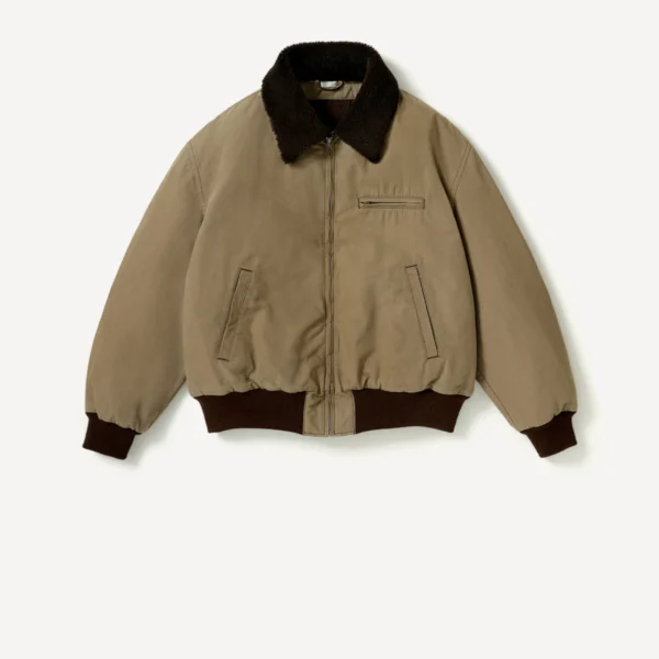 A.Presse Vintage Washed Wool Flight Jacket - Brown