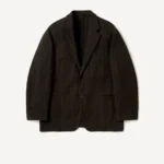 A.Presse Washed Alpaca Linen Tweed Jacket - Brown