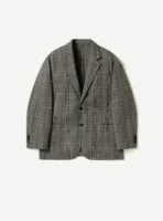 A.Presse Washed Alpaca Linen Tweed Jacket - Grey