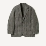 A.Presse Washed Alpaca Linen Tweed Jacket - Grey