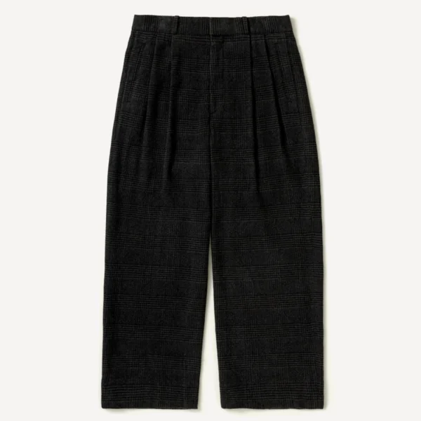 A.Presse Washed Cashmere Silk Trouser - Charcoal
