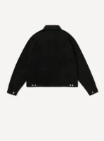 A.Presse Washed Silk Cotton Pique 3rd Type Jacket - Black - Image 2