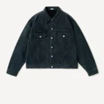 A.Presse Washed Silk Cotton Pique 3rd Type Jacket - Blue