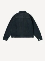 A.Presse Washed Silk Cotton Pique 3rd Type Jacket - Blue - Image 2
