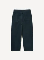 A.Presse Washed Silk Cotton Pique Pant - Indigo - Image 2