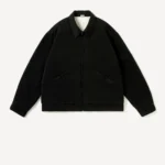 A.Presse Washed Silk Rayon Gabardine Jacket - Black
