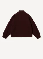 A.Presse Washed Silk Rayon Gabardine Jacket - Burgundy - Image 2