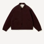 A.Presse Washed Silk Rayon Gabardine Jacket - Burgundy