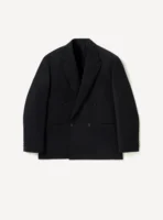 A.Presse Wool Double Breasted Coat - Navy