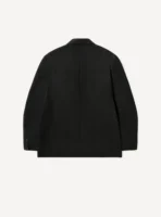 A.Presse Wool Double Breasted Jacket - Charcoal - Image 2