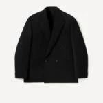 A.Presse Wool Double Breasted Jacket - Black