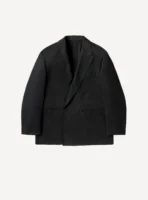 A.Presse Wool Double Breasted Jacket - Charcoal