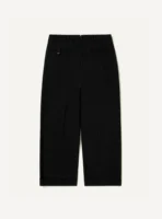 A.Presse Wool Wide Tapered Trouser - Black - Image 2