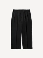 A.Presse Wool Wide Tapered Trouser - Charcoal
