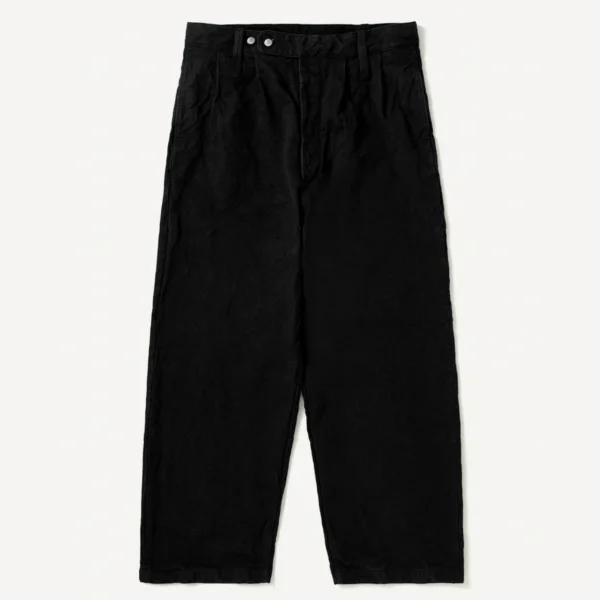 A.Presse Vintage Silk Hemp WW2 British Army Trouser - Black