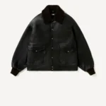 A.PRESSE Leather A-1 Flight Jacket - Black