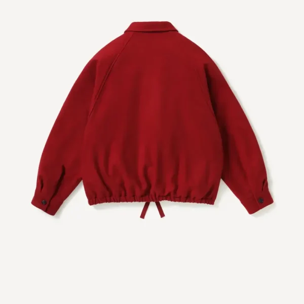 A.PRESSE Light Weight Cashmere Blouson - Red