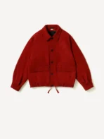 A.PRESSE Light Weight Cashmere Blouson - Red