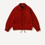 A.PRESSE Light Weight Cashmere Blouson - Red