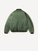 A.PRESSE Vintage Silk Air Force Jacket - Sage