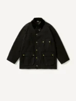A.PRESSE Vintage Silk Hemp Riding Oiled Jacket - Olive