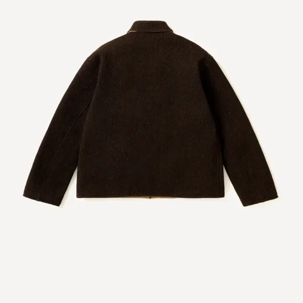 A.PRESSE Vintage Wool Cashmere Corduroy Sports Jacket - Brown