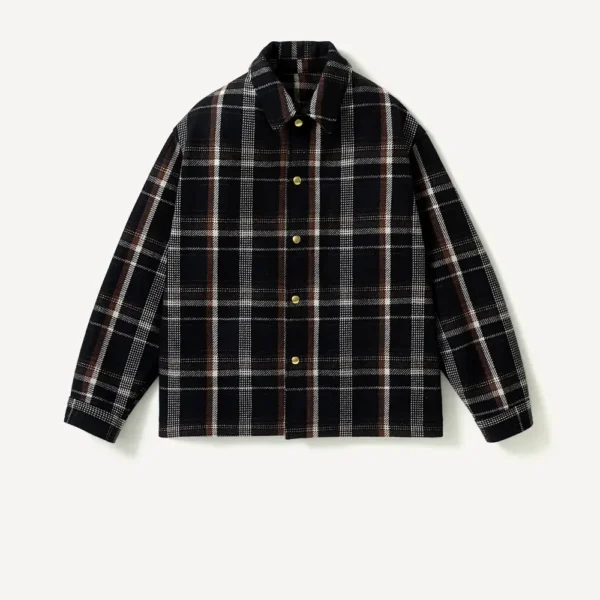 A.PRESSE Wool Cashmere CPO Shirt - Navy