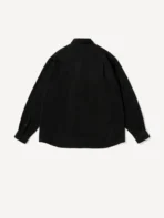 A.PRESSE Wool Regular Collar Shirt - Charcoal