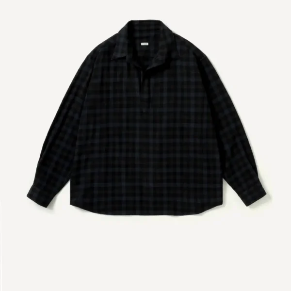 A.PRESSE Wool Skipper Shirt - Check