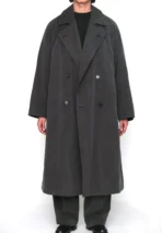 A.Presse Vintage Trench Coat Ecru Front View