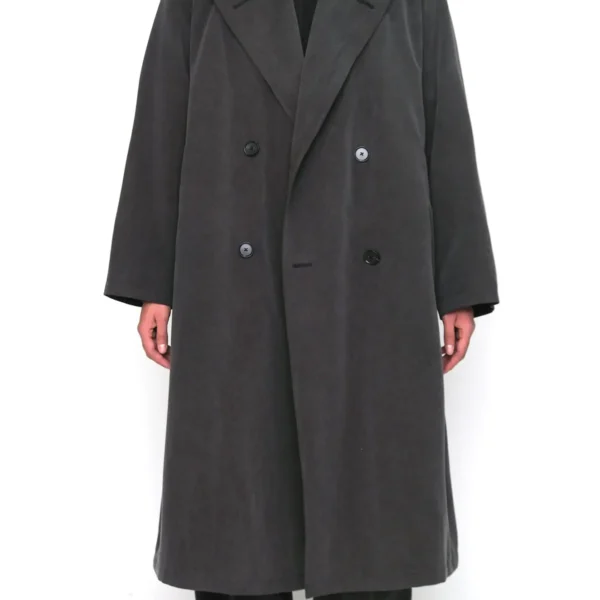 A.Presse Vintage Trench Coat Ecru Front View
