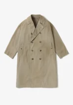 A.Presse Vintage Trench Coat Ecru Front View