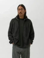 A.pressse Ascent Hoodie Polartec Alpha Fleece Peat worn side view