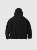 A.pressse Perforated Wholegarment Knit Top Black front view