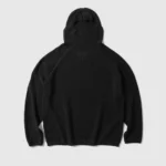 A.pressse Perforated Wholegarment Knit Top Black front view