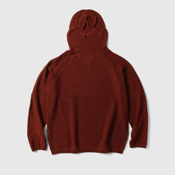 A.pressse Perforated Wholegarment Knit Top Scarlet front view