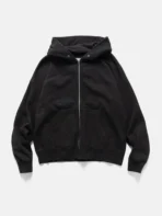 A.pressse Ultimate Jumbo SB Hoodie F.Z. Black front view